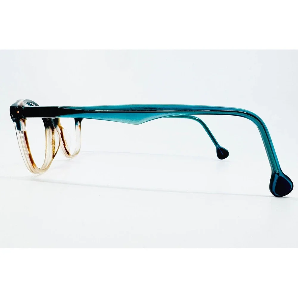 Pancake 17 Eyeglasses Women Blue Brown Cat Eye Frames Blueberry Pie 53-15